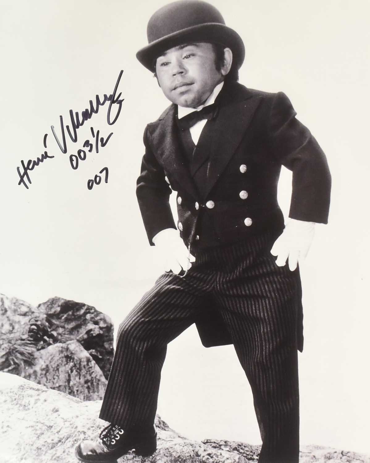 Lot 110 - JAMES BOND 007 - HERVE VILLECHAIZE (D.1993) - SIGNED 8X10" PHOTO - B'BC
