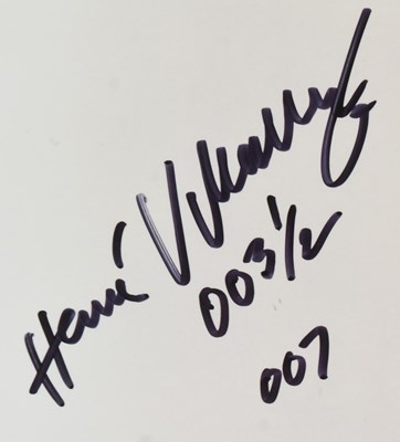 Lot 110 - JAMES BOND 007 - HERVE VILLECHAIZE (D.1993) - SIGNED 8X10" PHOTO - B'BC