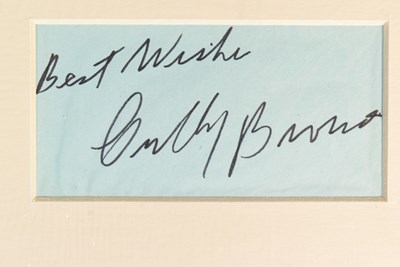 Lot 102 - JAMES BOND 007 - ALBERT 'CUBBY' BROCCOLI - AUTOGRAPH DISPLAY - UACC