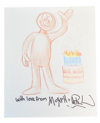 Lot 40 - AARDMAN ANIMATIONS - MORPH - PETER LORD - HAND DRAWN SKETCH