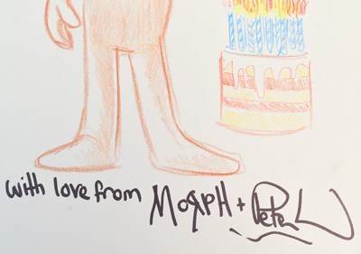 Lot 40 - AARDMAN ANIMATIONS - MORPH - PETER LORD - HAND DRAWN SKETCH