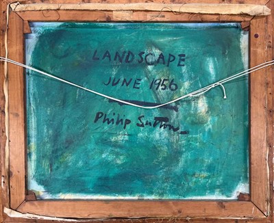 Lot 420 - PHILIP SUTTON (B. 1928) - JUNE 1956 OIL ON CANVAS LANDSCAPE PAINTING