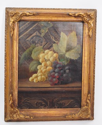 Lot 375 - 19TH CENTURY VICTORIAN STILL LIFE OIL PAINTING IN GILTWOOD FRAME