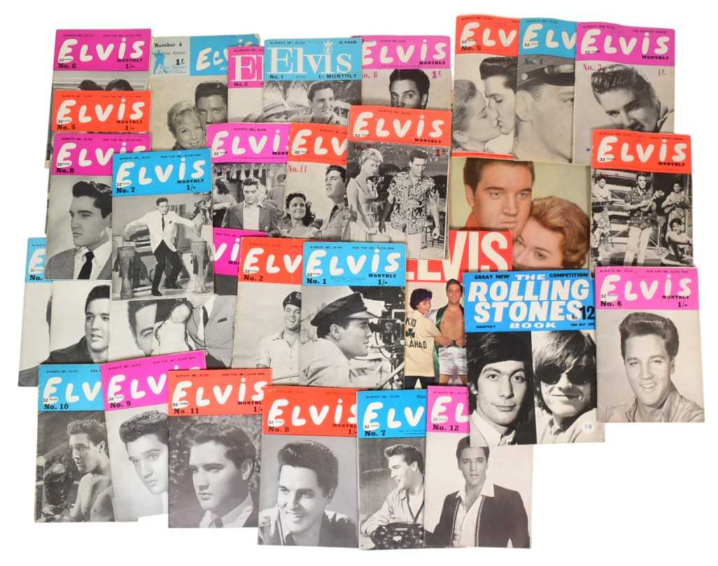 Lot 105 - ELVIS PRESLEY - ELVIS MONTHLY - COLLECTION OF VINTAGE MAGAZINES