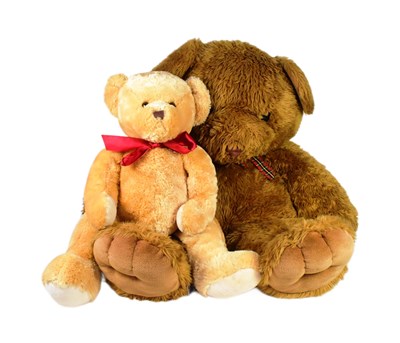 Lot 242 - TEDDY BEARS - X2 LARGE SOFT TOY TEDDY BEARS