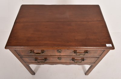 Lot 468 - 18TH CENTURY GEORGE III MAHOGANY LOWBOY / CHEST OF DRAWERS ON STAND