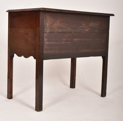 Lot 468 - 18TH CENTURY GEORGE III MAHOGANY LOWBOY / CHEST OF DRAWERS ON STAND