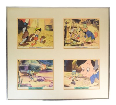 Lot 14 - PINOCCHIO (1940) - ORIGINAL CINEMA LOBBY CARDS