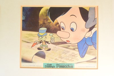 Lot 14 - PINOCCHIO (1940) - ORIGINAL CINEMA LOBBY CARDS