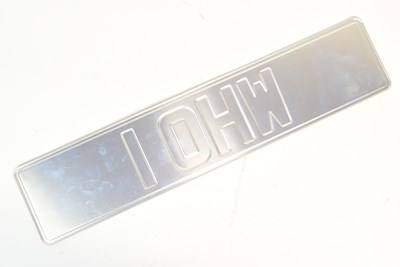 Lot 164 - DOCTOR WHO (TV SERIES) - JOHN LEVENE SIGNED NUMBER PLATE