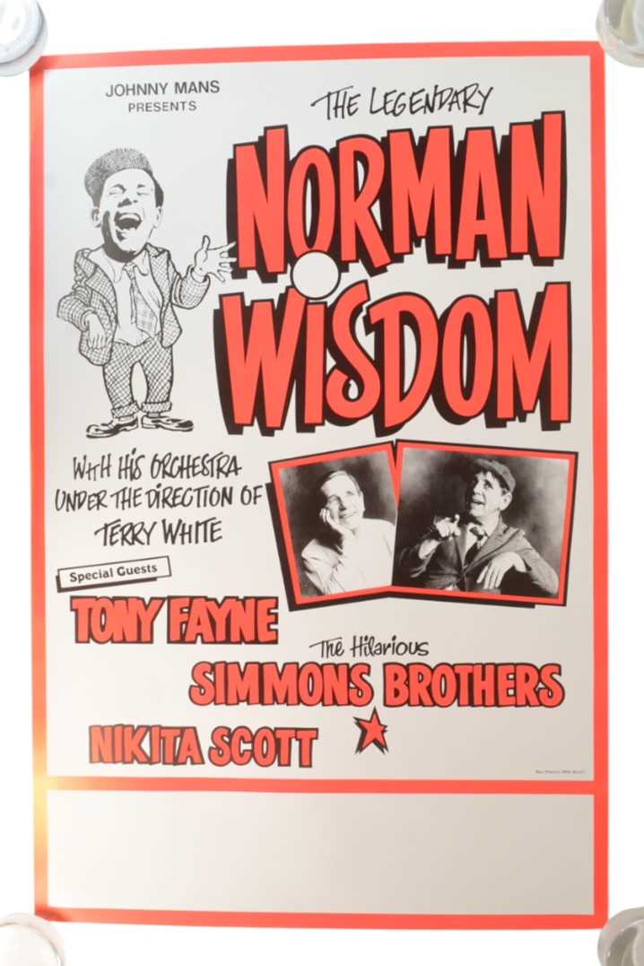 Lot 108 - NORMAN WISDOM - ORIGINAL UNUSED THEATRE POSTER