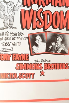 Lot 108 - NORMAN WISDOM - ORIGINAL UNUSED THEATRE POSTER