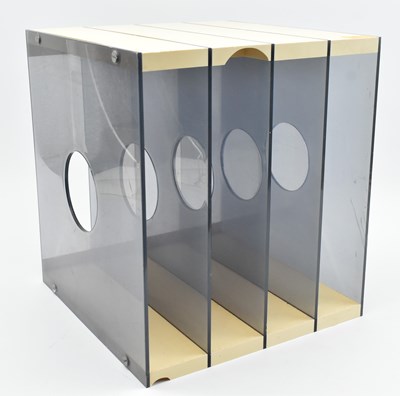 Lot 57 - FRANK GUILLE & FRANK HEIGHT - 1970S VINTAGE RECORD RACK