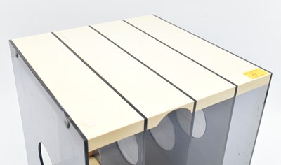 Lot 57 - FRANK GUILLE & FRANK HEIGHT - 1970S VINTAGE RECORD RACK