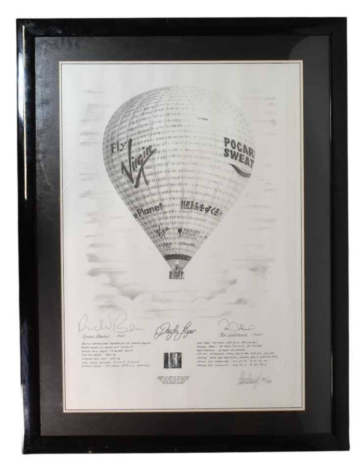 Lot 145 - HISTORY - FIRST PACIFIC CROSSING BY BALLOON - LTD ED PRINT