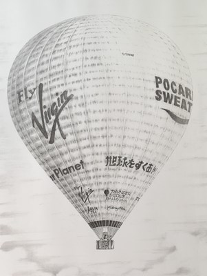 Lot 145 - HISTORY - FIRST PACIFIC CROSSING BY BALLOON - LTD ED PRINT