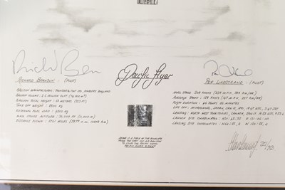 Lot 145 - HISTORY - FIRST PACIFIC CROSSING BY BALLOON - LTD ED PRINT