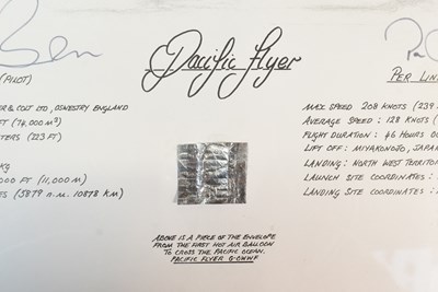 Lot 145 - HISTORY - FIRST PACIFIC CROSSING BY BALLOON - LTD ED PRINT