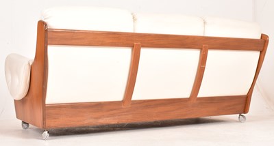 Lot 238 - WILKINS FOR G PLAN - TEAK FRAMED THREE SEATER SOFA