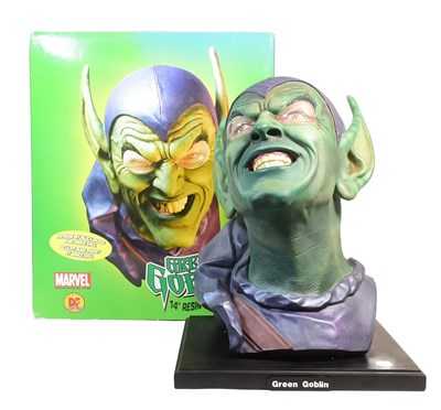 Lot 95 - MARVEL COMICS - GREEN GOBLIN 14" RESIN BUST - SPIDER-MAN