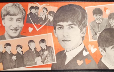 Lot 86 - THE BEATLES - ORIGINAL LARGE DELL PUBLISHING FRAMED POSTER