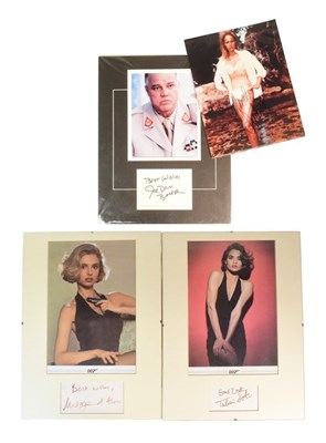 Lot 82 - JAMES BOND 007 - COLLECTION OF AUTOGRAPHS