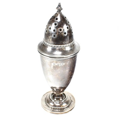 Lot 61 - GEORGE V 1920S HALLMARKED SILVER SUGAR SIFTER CASTER