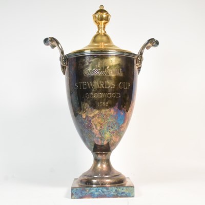 Lot 24 - HORSE RACING - ORIGINAL STEWARDS CUP TROPHY & PRESENTATION CLOCK
