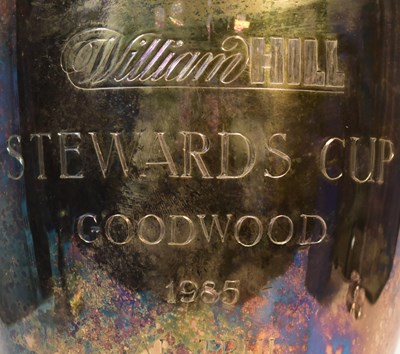 Lot 24 - HORSE RACING - ORIGINAL STEWARDS CUP TROPHY & PRESENTATION CLOCK