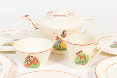 Lot 29 - SNOW WHITE AND THE SEVEN DWARFS - WALT DISNEY - VINTAGE CHILD'S TEA SET