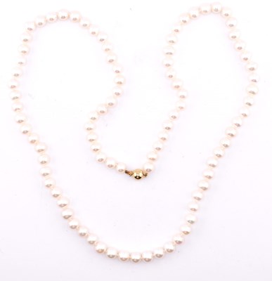 Lot 269 - CULTURED PEARL EARRINGS & NECKLACE