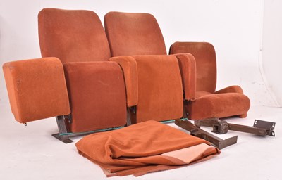 Lot 12 - TWO VINTAGE MID CENTURY CONJOINED CINEMA CHAIRS