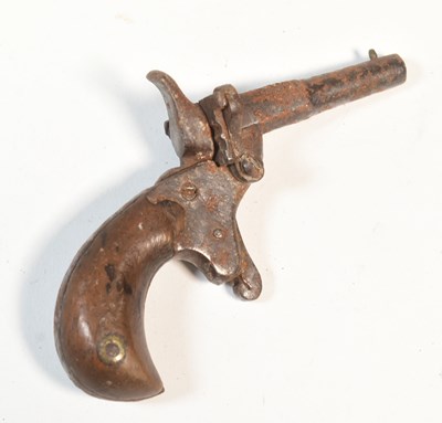 Lot 51 - 19TH CENTURY VICTORIAN POCKET PISTOL