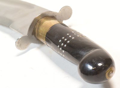 Lot 324 - KUKRI STYLE KNIFE WITH ARMOUR PIERCING TIP