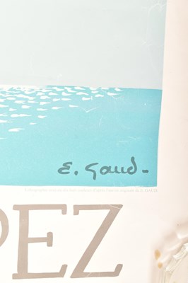 Lot 62 - SAINT TROPEZ - EMILE GAUD -1980S TRAVEL ADVERTISING POSTER