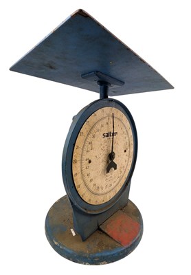 Lot 87 - SET OF VINTAGE SALTER MODEL 250 CAST METAL WEIGHING SCALES