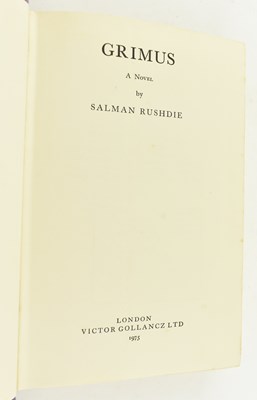 Lot 152 - RUSHDIE, SALMAN. 1975 GRIMUS A NOVEL FIRST EDITION IN DUST WRAPPER