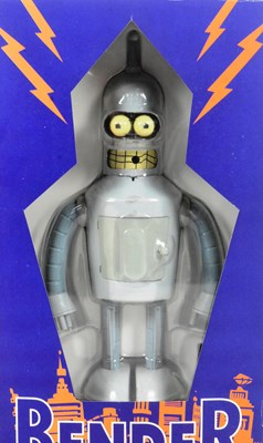 Lot 743 - FUTURAMA - TINPLATE WALKING BENDER CLOCKWORK ROBOT