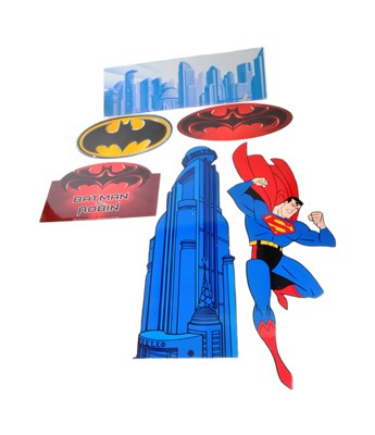 Lot 831 - COLLECTION OF BATMAN & SUPERMAN CARDBOARD CUT OUTS