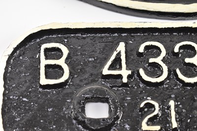 Lot 189 - RAILWAYANA - SELECTION OF FOUR CAST IRON WAGON PLATES