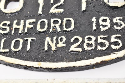 Lot 189 - RAILWAYANA - SELECTION OF FOUR CAST IRON WAGON PLATES
