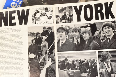 Lot 101 - THE BEATLES - COLLECTION OF BEATLES MONTHLY MAGAZINES & CLOTH PATCH
