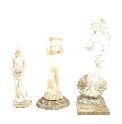 Lot 774 - COLLECTION OF VINTAGE 20TH CENTURY STONE GARDEN STATUES