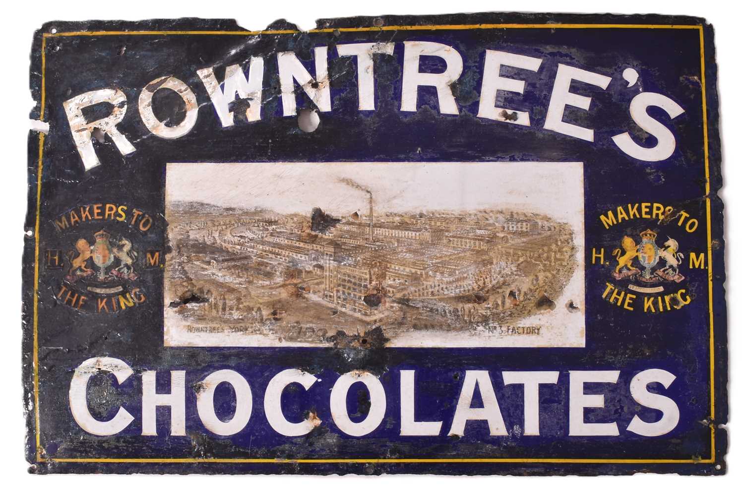 Lot 77 - ROWNTREE'S CHOCOLATES - PICTORIAL ADVERTISING SIGN