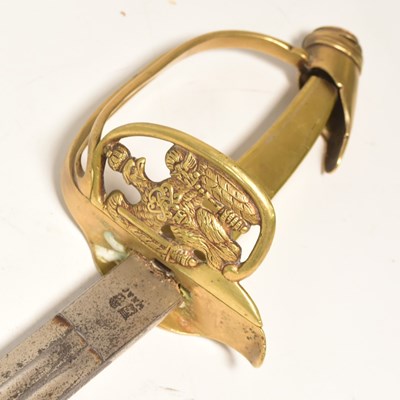 Lot 128 - 19TH CENTURY PRUSSIAN INFANTRY OFFICERS SWORD