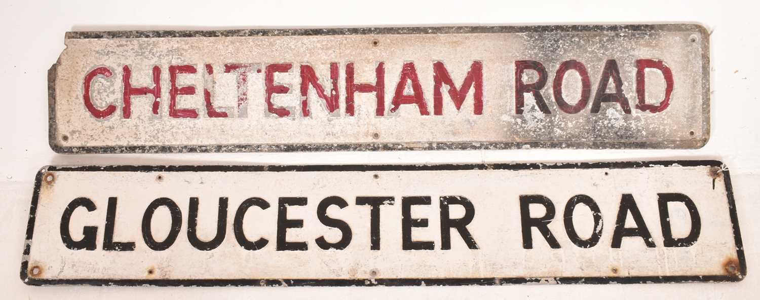 Lot 184 - BRISTOL - TWO VINTAGE 20TH CENTURY CAST IRON ROAD SIGNS