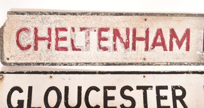 Lot 184 - BRISTOL - TWO VINTAGE 20TH CENTURY CAST IRON ROAD SIGNS