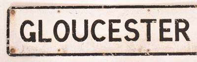 Lot 184 - BRISTOL - TWO VINTAGE 20TH CENTURY CAST IRON ROAD SIGNS