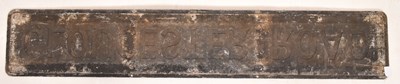 Lot 184 - BRISTOL - TWO VINTAGE 20TH CENTURY CAST IRON ROAD SIGNS