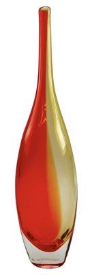 Lot 42 - VINTAGE STUDIO ART GLASS BOTTLE BELIEVED FLORIS MEYDAM FOR LEERDAM